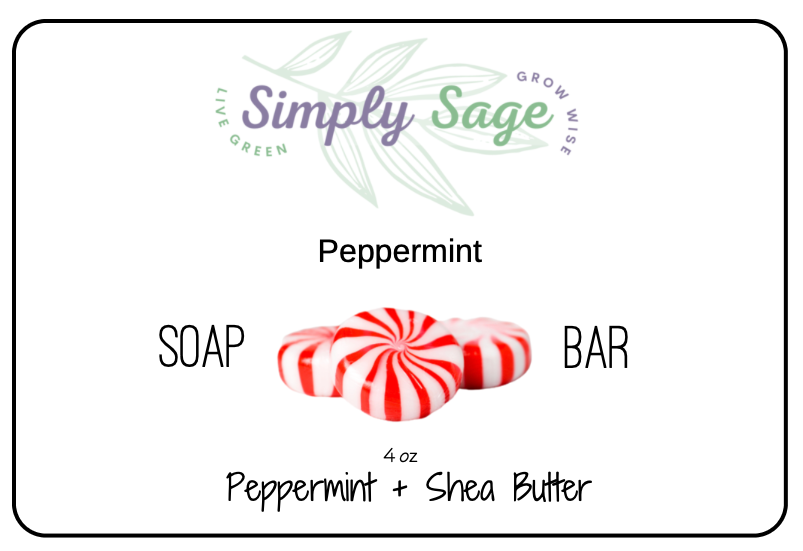Handmade Bar Soap - Peppermint