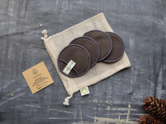 Reusable Cotton Rounds - Bamboo Charcoal