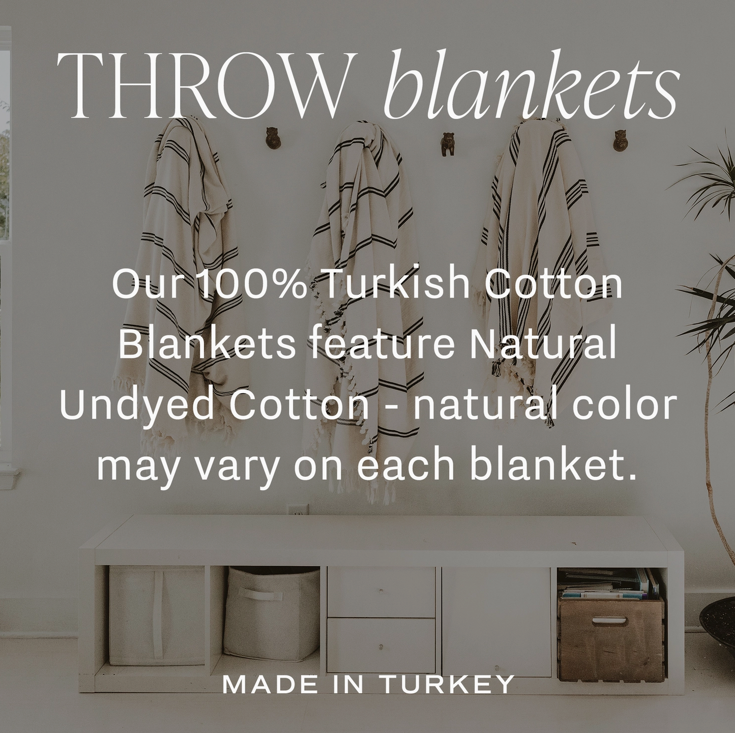 Turkish Cotton Throw Blanket