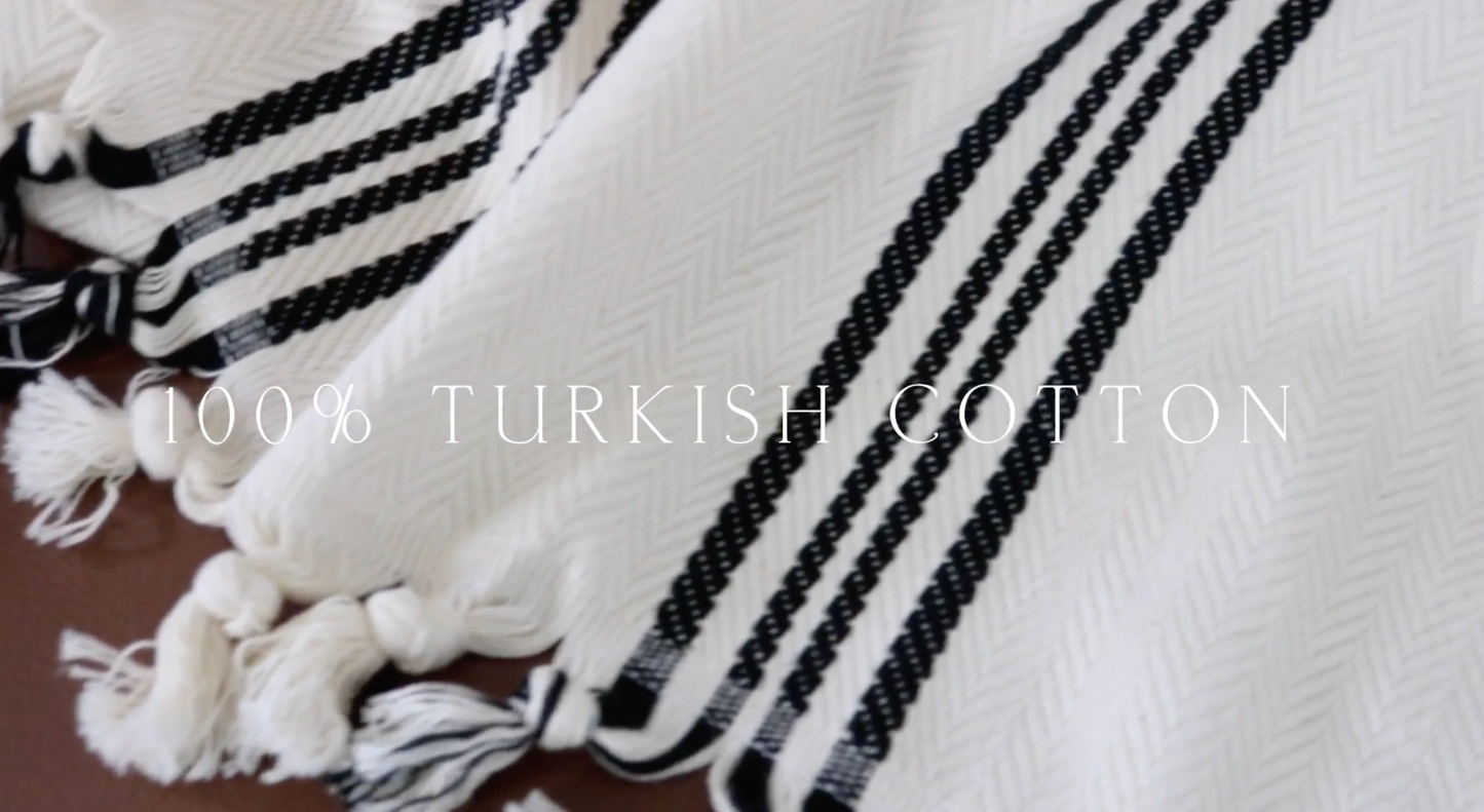 Turkish Cotton Throw Blanket