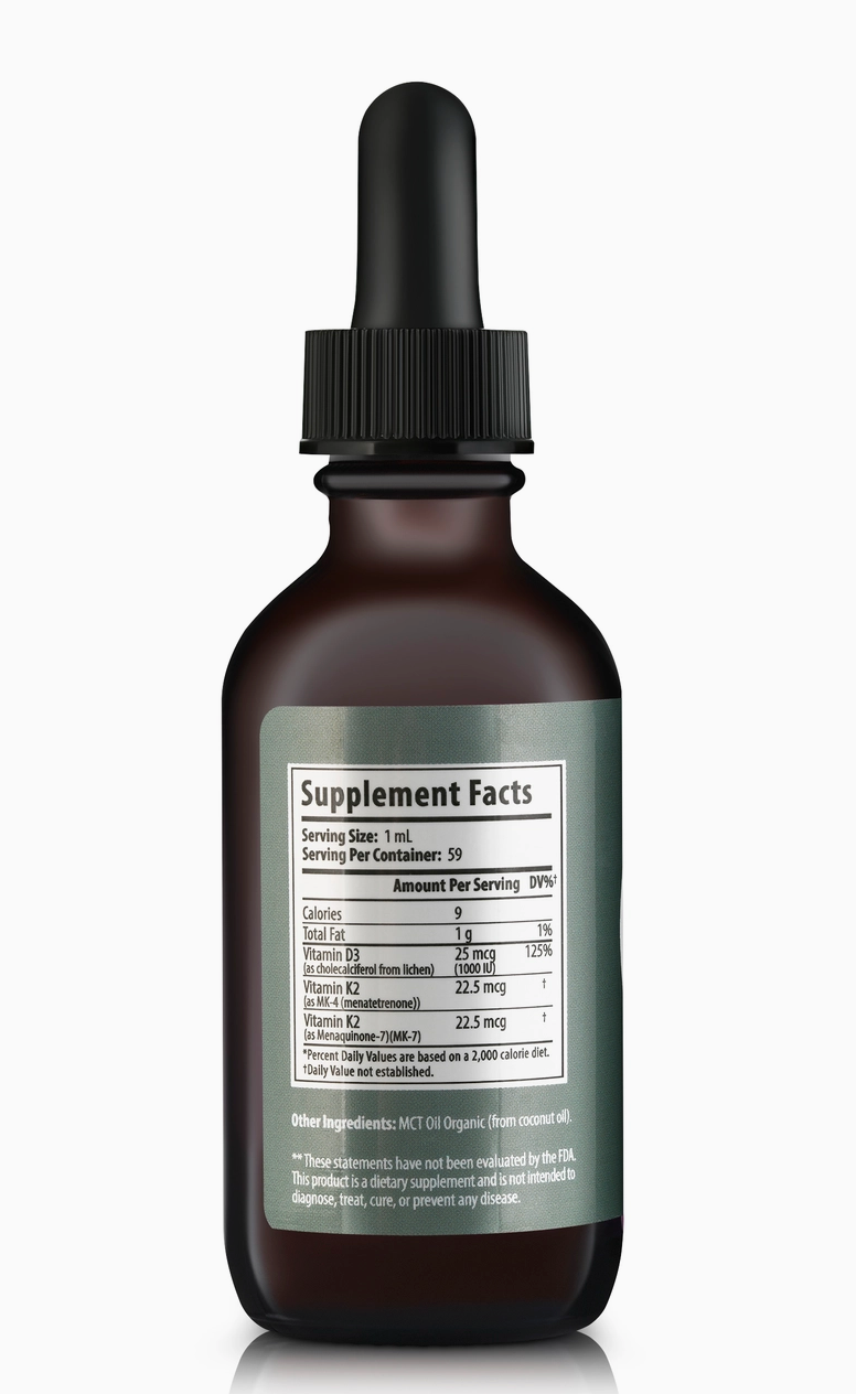 Vitamin D3 + K2 2oz Supplement