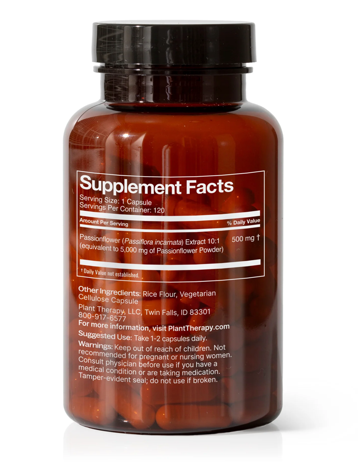 Passion Flower Herbal Supplement (Calm Nerves) 120 capsules