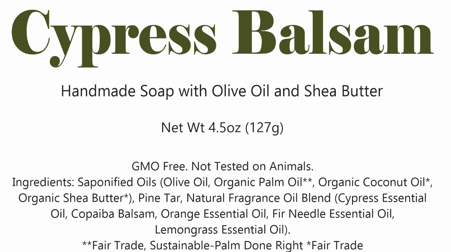 Handmade Soap Bar - Rejuvenating Evergreens