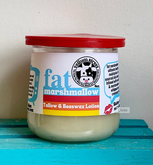 Fat Marshmallow 4oz Tallow & Beeswax Solid Lotion