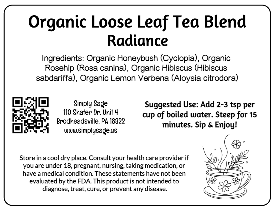 Radiance Organic Loose Leaf Tea Blend