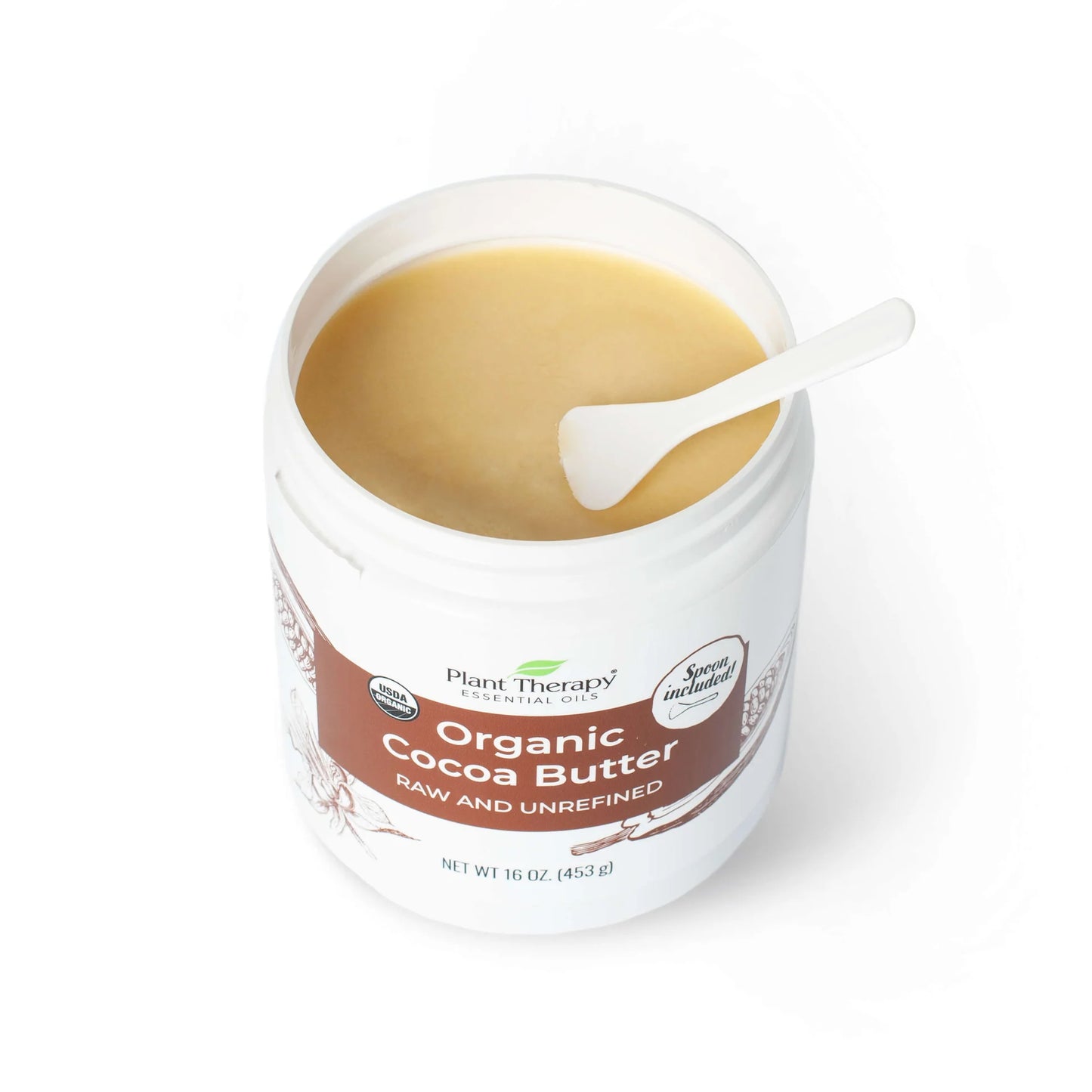 Organic Cocoa Butter 16 oz Jar