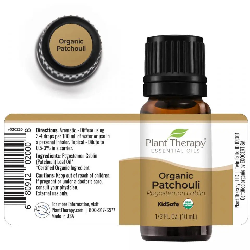 Plant Therapy Organic Patchouli Essential Oil 10 Ml