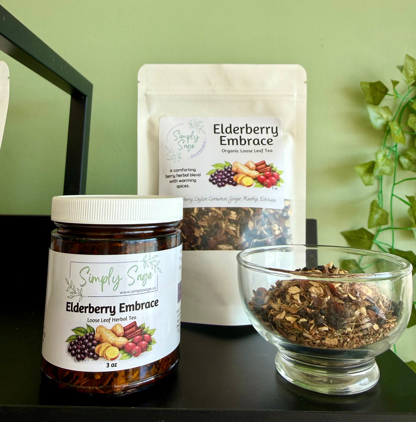 Elderberry Embrace Organic Loose Leaf Tea Blend