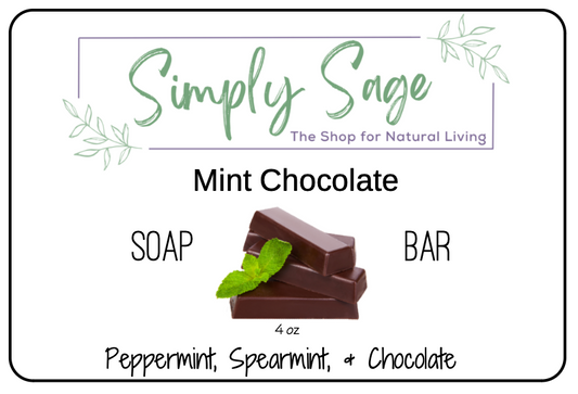 *Handmade Bar Soap - Mint Chocolate