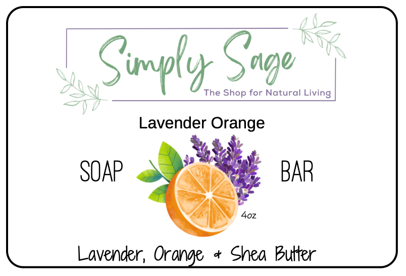 Handmade Soap Bar - Lavender Orange