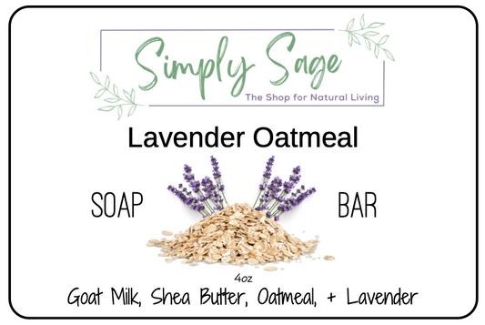 *Handmade Bar Soap - Lavender Oatmeal