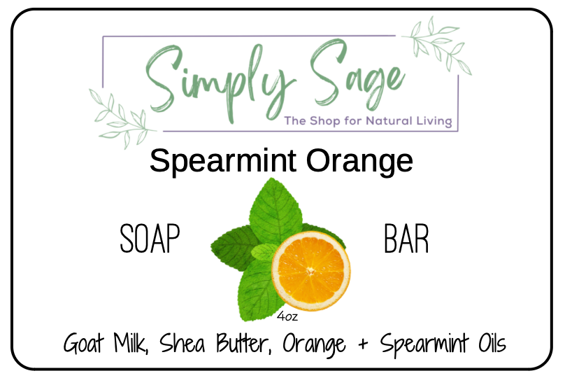 Handmade Soap Bar - Spearmint Orange