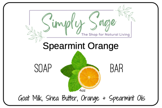 Handmade Soap Bar - Spearmint Orange