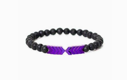 Lava Bead Arrow Bracelet