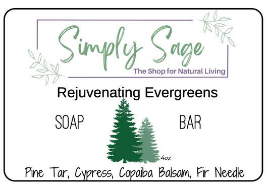 Handmade Soap Bar - Rejuvenating Evergreens