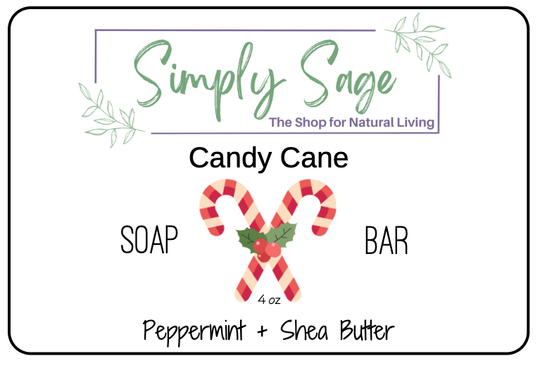 Handmade Soap Bar - Candy Cane