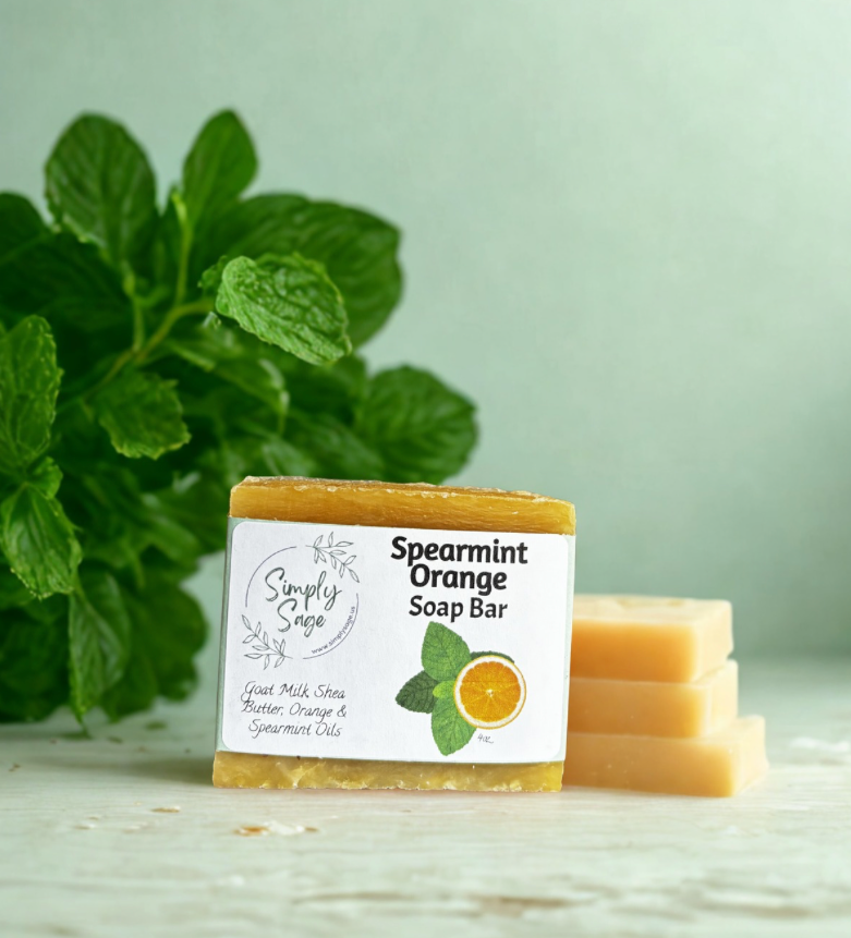 Handmade Soap Bar - Spearmint Orange