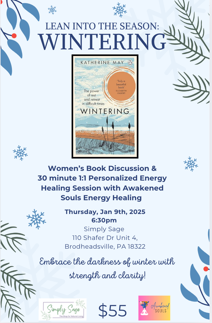 1/9 Lean into the Season: Wintering - Book Discussion + 1:1 Energy Healing Session