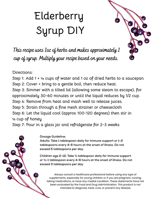 Elderberry Embrace Organic Loose Leaf Tea Blend