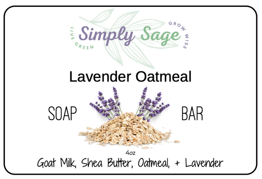 Handmade Bar Soap - Lavender Oatmeal